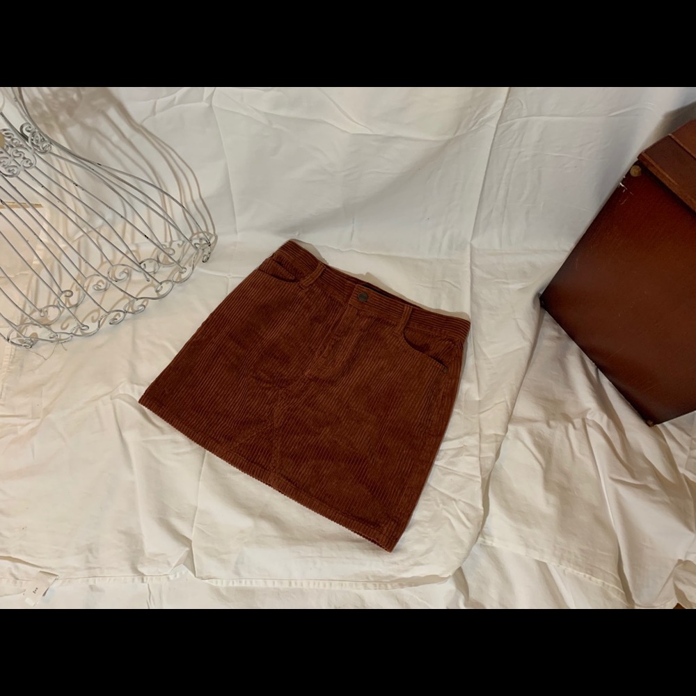 Sanctuary brown corduroy skirt!